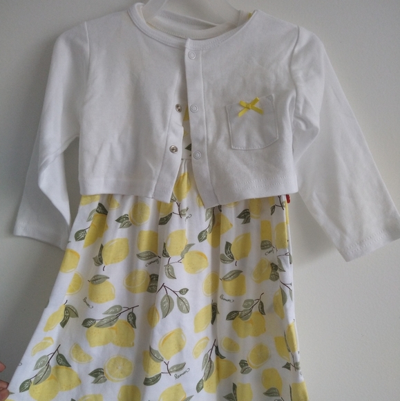 H&B toddler lemon dress sise 18 M - Picture 1 of 5